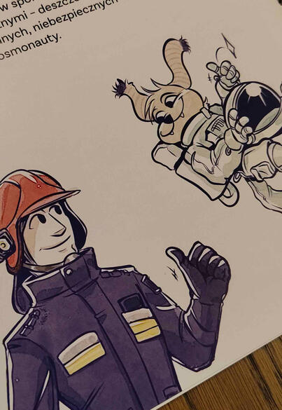 Book Illustration Close-Up