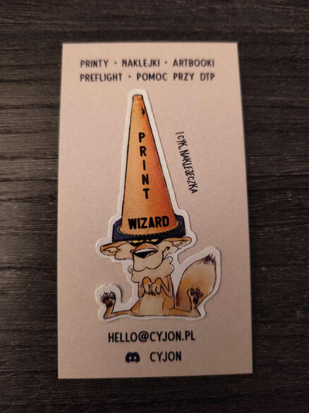 Own Business Card - Reverse with sticker included